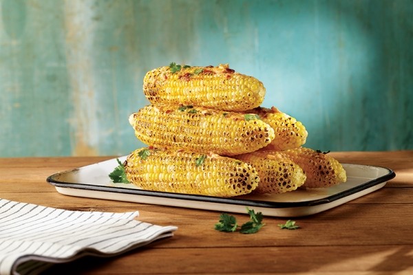 Grilled corn with chipotle lime butter