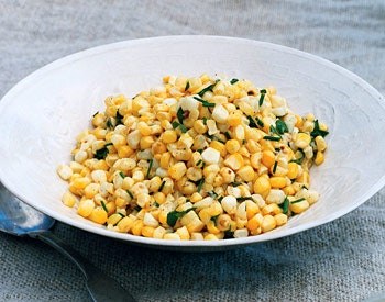 Grilled corn with herbs