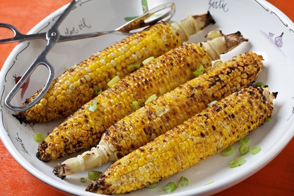Grilled corn with miso honey butter