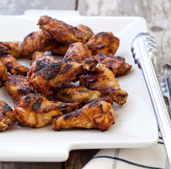 Grilled Creole chicken wings