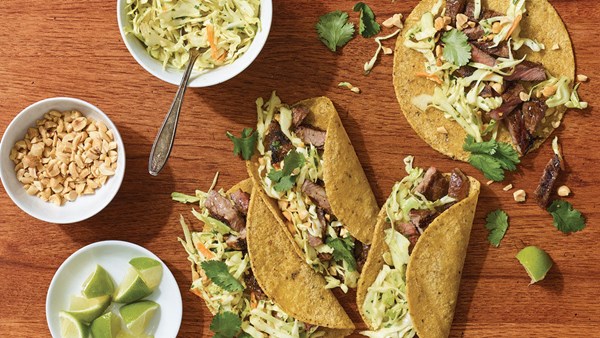 Grilled curried short-rib tacos