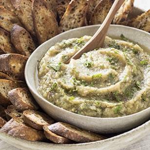 Grilled eggplant dip