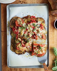 Grilled eggplant Parmesan