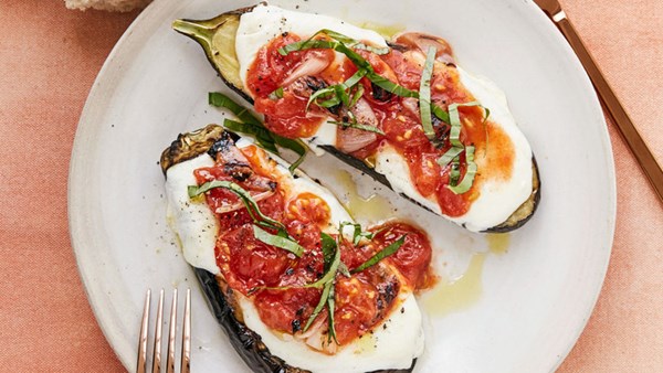 Grilled-eggplant Parmesan