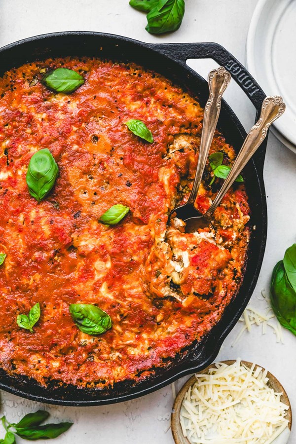 Grilled eggplant Parmesan