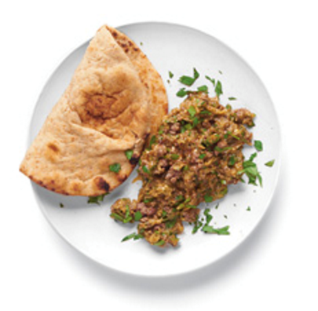 Grilled eggplant with ground meat