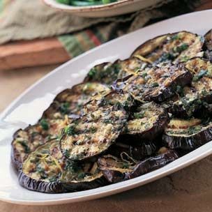 Grilled eggplant with marjoram (Melanzana alla griglia con maggiorana)