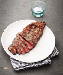 Grilled entrecĂ´te or strip steak