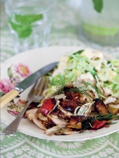 Grilled fennel chicken