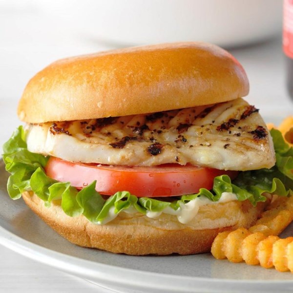 Grilled fish sandwiches
