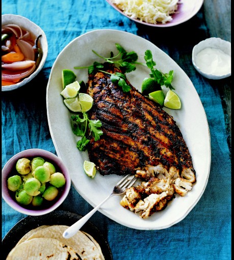 Grilled fish tacos
