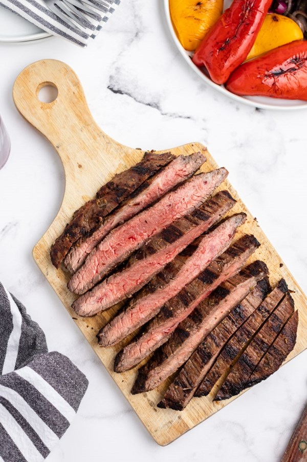 Grilled flank steak