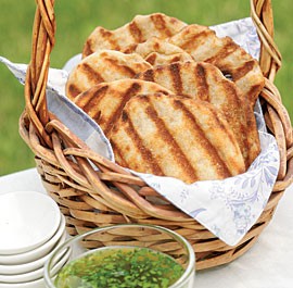 Grilled flatbreads