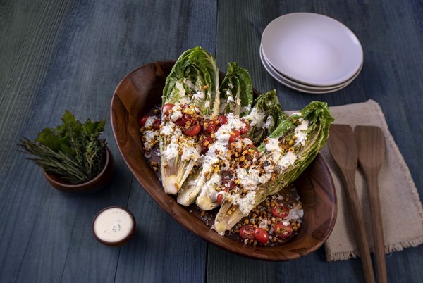 Grilled Florida romaine salad