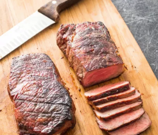 Grilled frozen steaks