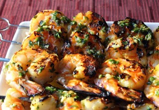 Grilled garlic & herb shrimp