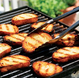 Grilled garlic bread