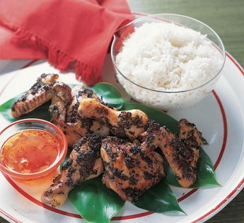 Grilled garlic chicken, Issahn style (Gai yahng)