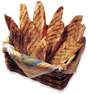 Grilled garlic parsley cheese bread