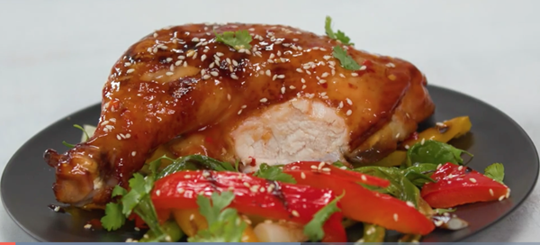 Grilled General Tso’s chicken