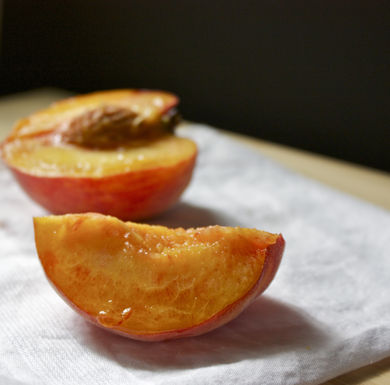 Grilled Georgia peach sundae 