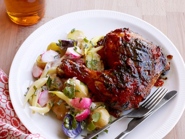 Grilled ginger-beer chicken