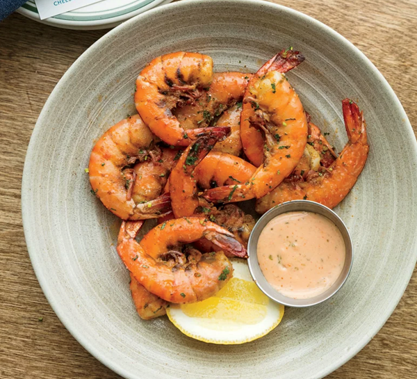 Grilled Gulf shrimp with comeback sauce