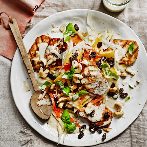 grilled halloumi salad