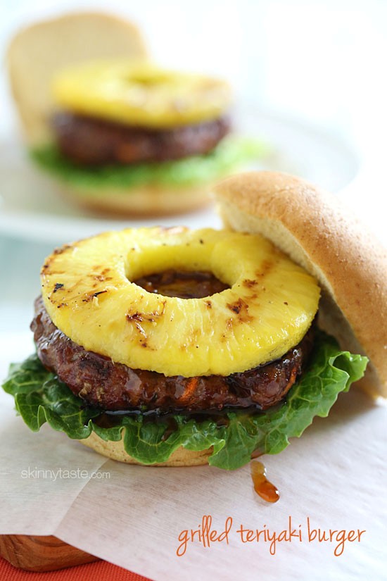 Grilled Hawaiian teriyaki burger