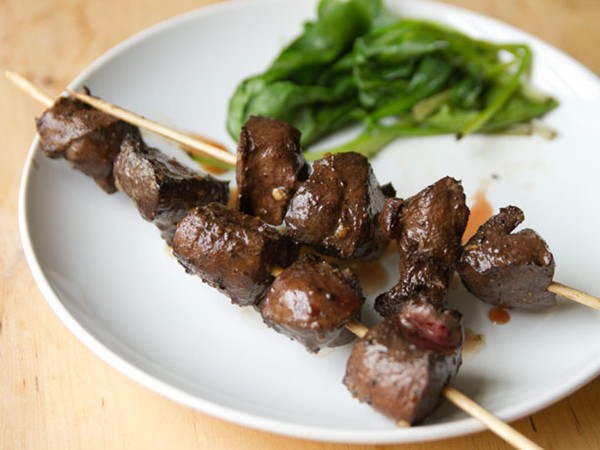 Grilled heart
