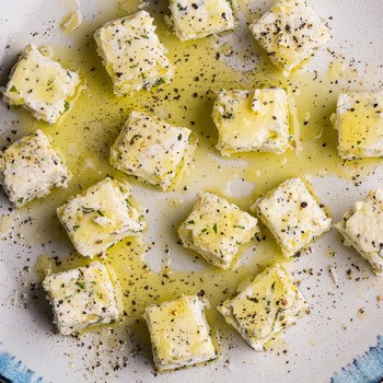 Grilled herbed garlic bread