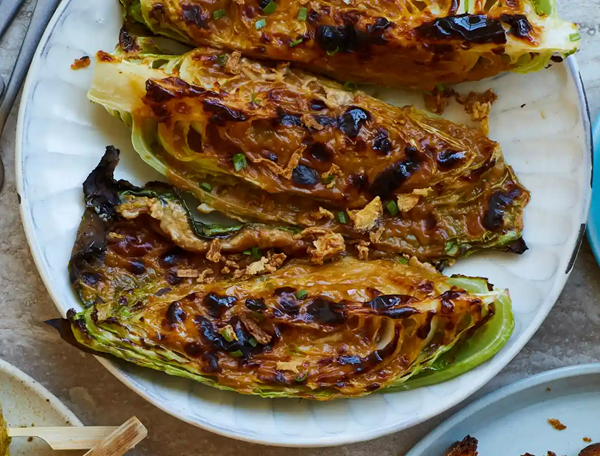 Grilled hispi cabbage