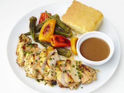 Grilled honey mustard chicken