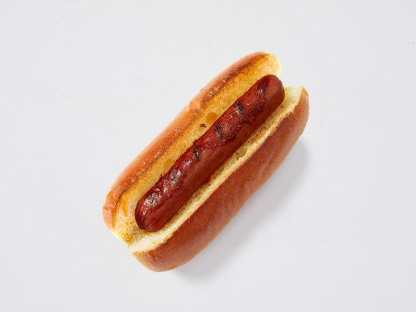 Grilled hot dogs