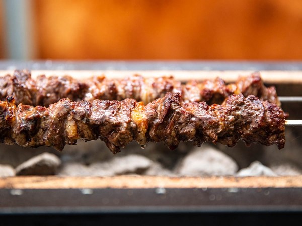 Grilled Italian-style lamb skewers (Arrosticini abruzzesi)