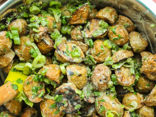 Grilled jalapeño potato salad