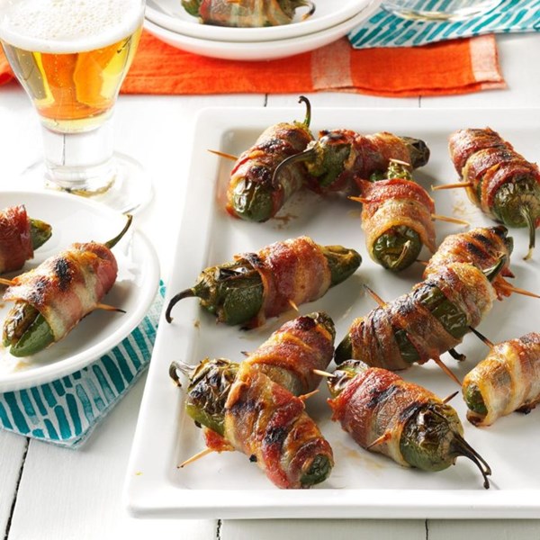 Grilled jalapenos