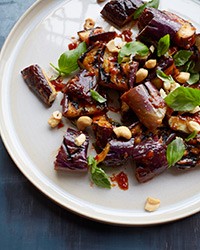 Grilled Japanese eggplant with ginger-plum sauce recipe | Eat Your Books