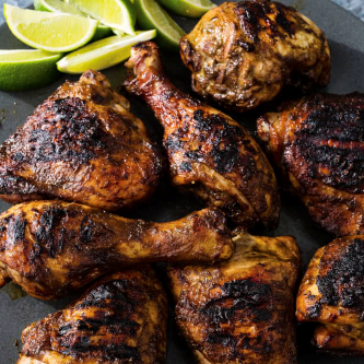 Grilled jerk chicken