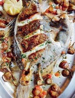 Grilled John Dory with sautéed vegetables (Saint-Pierre grillée, poêlée de légumes)