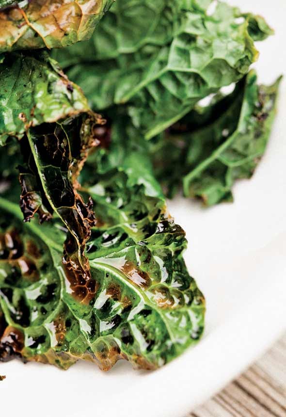 Grilled kale