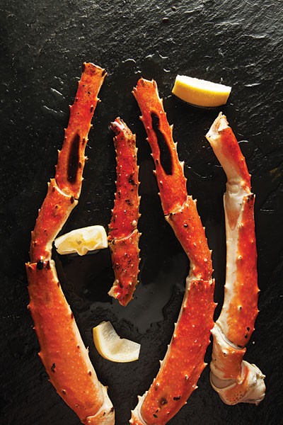 Grilled king crab legs 