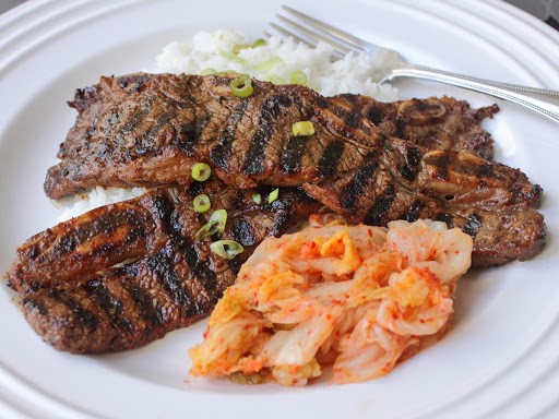 Grilled Korean-style beef short ribs