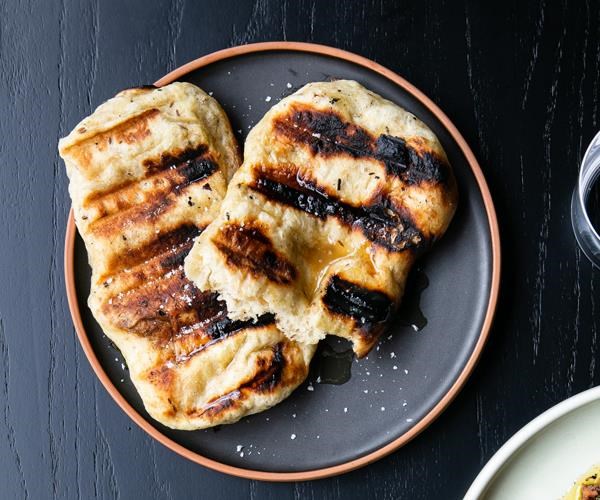 Grilled kumara bread
