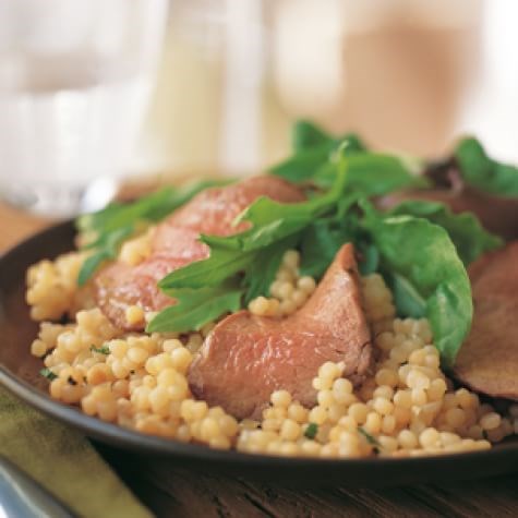 Grilled lamb & couscous salad