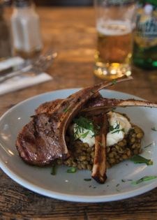 Grilled lamb cutlets