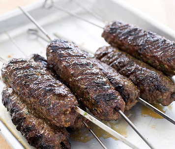 Grilled lamb kofte