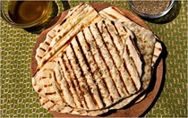 Grilled Lebanese flatbread