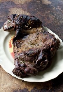 Grilled leg of venison