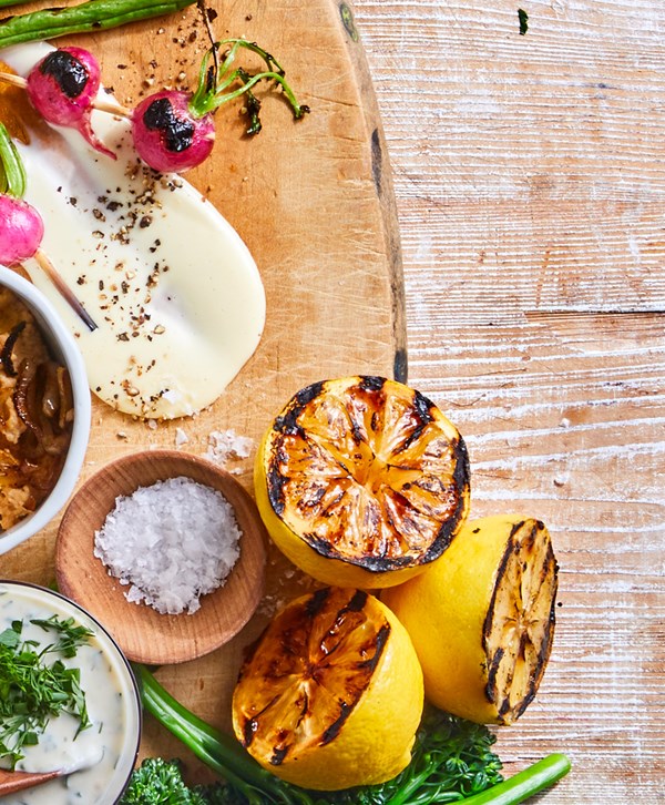 Grilled lemon aioli